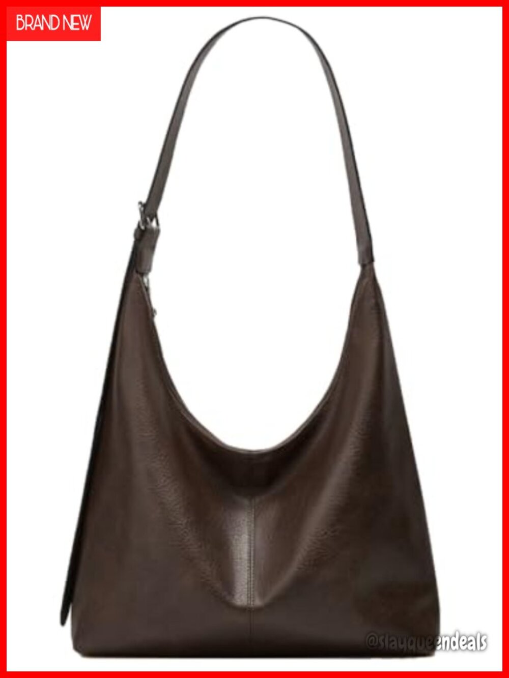 Slouchy Tote Bag Vegan Leather Shoulder Crossbody Handbag Purse Satchel